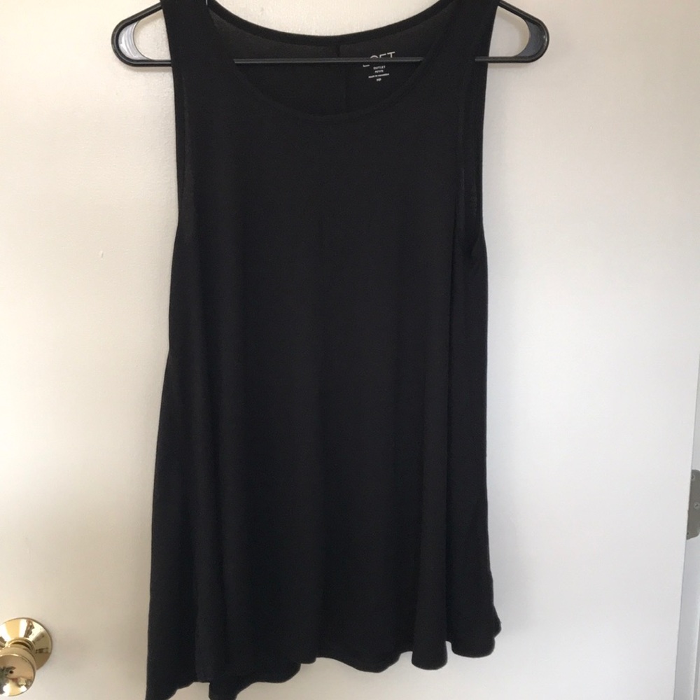 Loft tunic tank top black Sz. MP